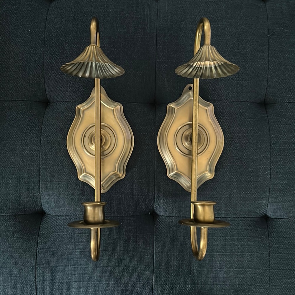Vintage HOMCO metal wall sconces